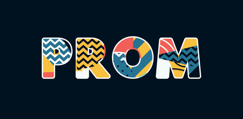 Prom Concept Word Art Illustration © enterlinedesign