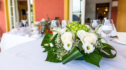 wedding reception tables outdoor