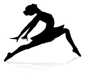 Ballet Dancer Dancing Silhouette © Christos Georghiou