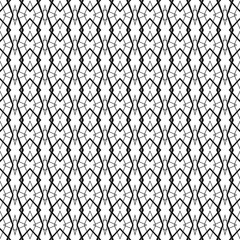 Fototapeta premium Design for printing on fabric, textile, paper, wrapper. Authentic geometric background in repeat. Black and white Seamless pattern