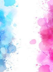 Abstract background with watercolor splashes