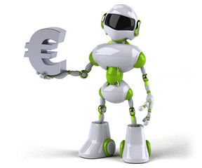 Green robot - 3D Illustration