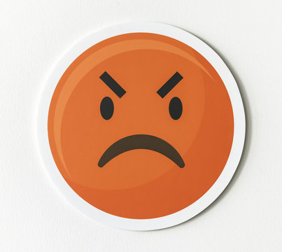 Emoticon Emoji Angry Face Icon