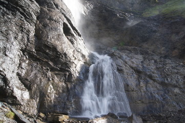 Fototapeta na wymiar Wasserfall Weisstannental Switzerland