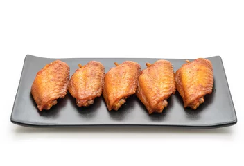 Fototapeten barbecue chicken wings © topntp