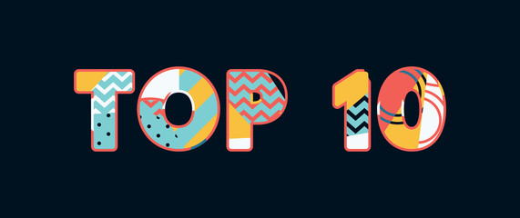 Top 10 Concept Word Art Illustration