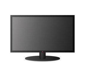 Modern TV screen. hd monitor technology. Vector illustration