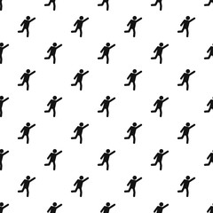 Stick figure stickman pattern vector seamless repeating for any web design