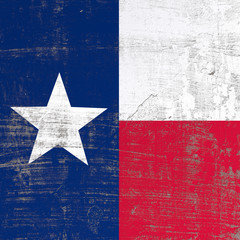 scratched Texas flag