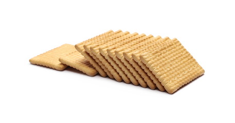 Traditional biscuits isolated on white background