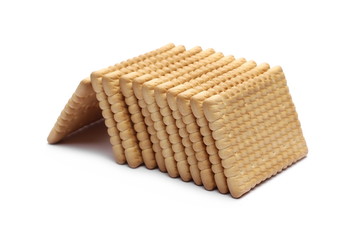 Traditional biscuits isolated on white background