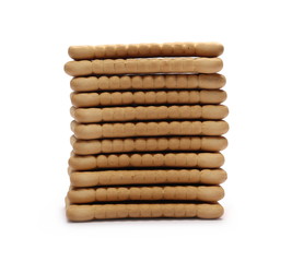 Traditional biscuits isolated on white background