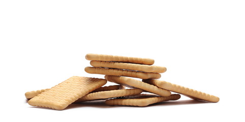 Traditional biscuits isolated on white background