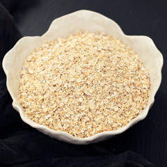 oat meal in white bowl