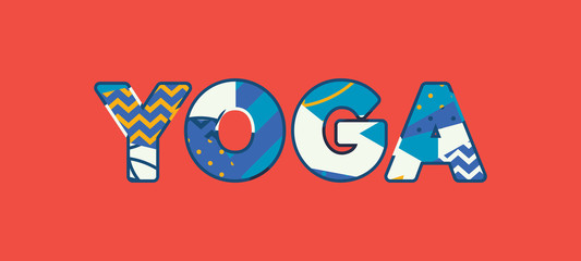Yoga Concept Word Art Illustration