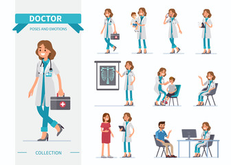 doctor poses