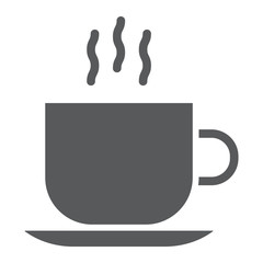 Americano glyph icon, coffee and cafe, hot coffee sign vector graphics, a solid pattern on a white background, eps 10.