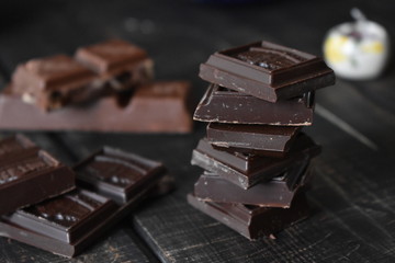 Chocolate wood tasty