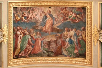 Fototapeta na wymiar Genova, Chiesa del Gesù