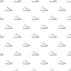 Sneakers pattern vector seamless repeating for any web design