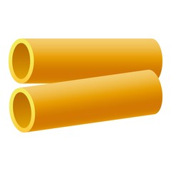 Kanelone pasta icon. Realistic illustration of kanelone pasta vector icon for web design isolated on white background