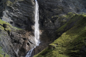 Waterfall Weisstannental Switzerland