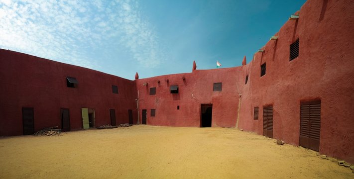 Exterior view to Damagaram sultan residence, Zinder, Niger