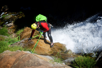 Obraz premium Canyoning in Spain