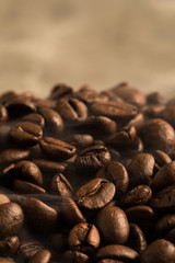 coffee beans background macro close up