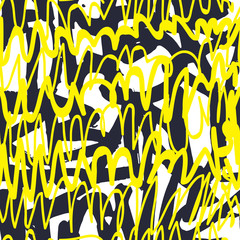 Vector graffiti naadloze patroon met abstracte kleurrijke heldere t