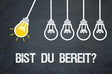 Fototapeta premium Bist du bereit? / Lampen / Konzept