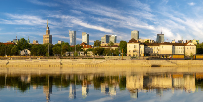  panorama of the capital of Poland, Warsaw