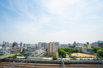 Obraz premium 新大阪 都市風景