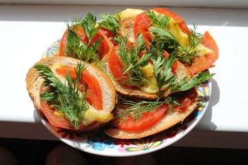 healthy appetizing juicy ripe food 