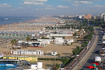 Obraz premium Rimini beach Adriatic sea Italy summer season