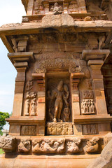 Bhikshatana-murti, southern niche of the central shrine, Brihadisvara Temple, Gangaikondacholapuram, Tamil Nadu