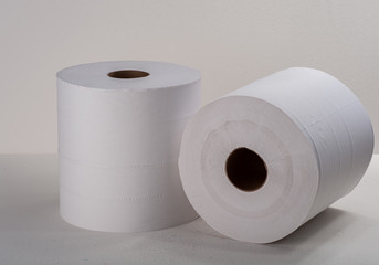 Roll paper on white background