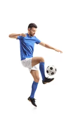 Foto auf Acrylglas Soccer player juggling © Ljupco Smokovski