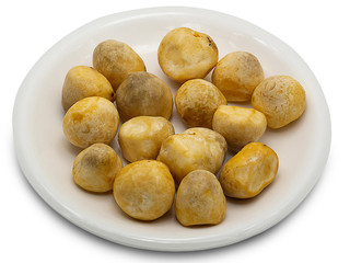 Straw mushrooms.(clipping path)