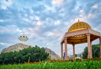 Two domes and a dramatic sky!