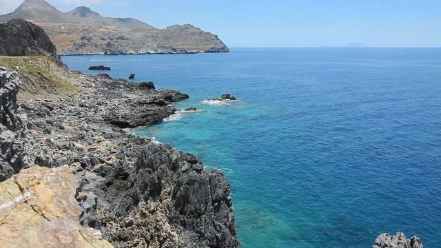 Crique, baignade et plong&eacute;e au sud de la Cr&egrave;te