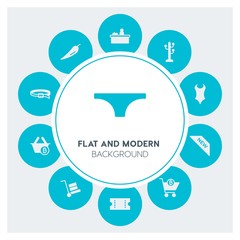 food, clothes, shopping Infographic Circle fill Icons Set. Contains such Icons as  business,  website,  elements,  background,  pattern,  banner,  slider,  post and more. Fully Editable. Pixel Perfect