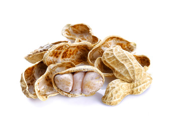 peanut on white background