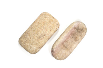 Stone Scrub or polished stone isolated on white background