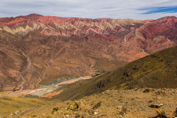 Hornocal, Mountain of fourteen colors, Quebrada de Humahuaca, Northern Argentina