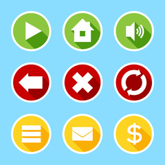 Flat ui buttons set