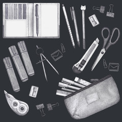 Hand drawn stationery set