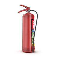 Fire extinguisher isolated on white. 3d illustration