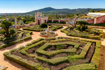 Gardens of the Palace of Estoi near Faro, Portugal.