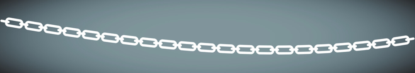 Fototapeta premium White chain shape